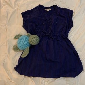 Motherhood maternity blouse in dark navy shades